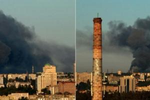 Донецк, взрыв, пожар